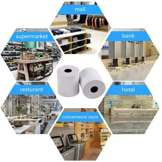 58mm 2 Inch Thermal Paper Roll | 30meter (56mm) | Pack of 25