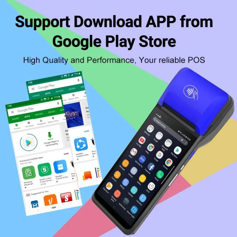 ATPOS 1008 Android Mobile POS with Receipt + Label Printer | 5.99″ 3GB RAM | 4G LTE